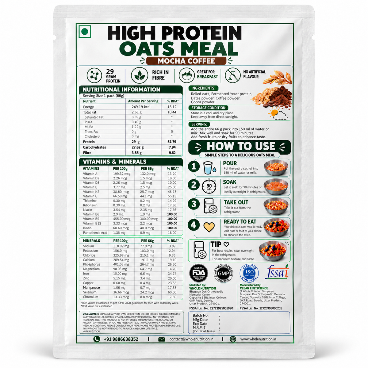 High Protein Oat Meal-Assorted