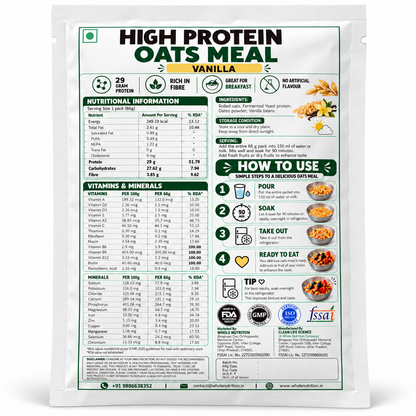 High Protein Oat Meal- Vanilla